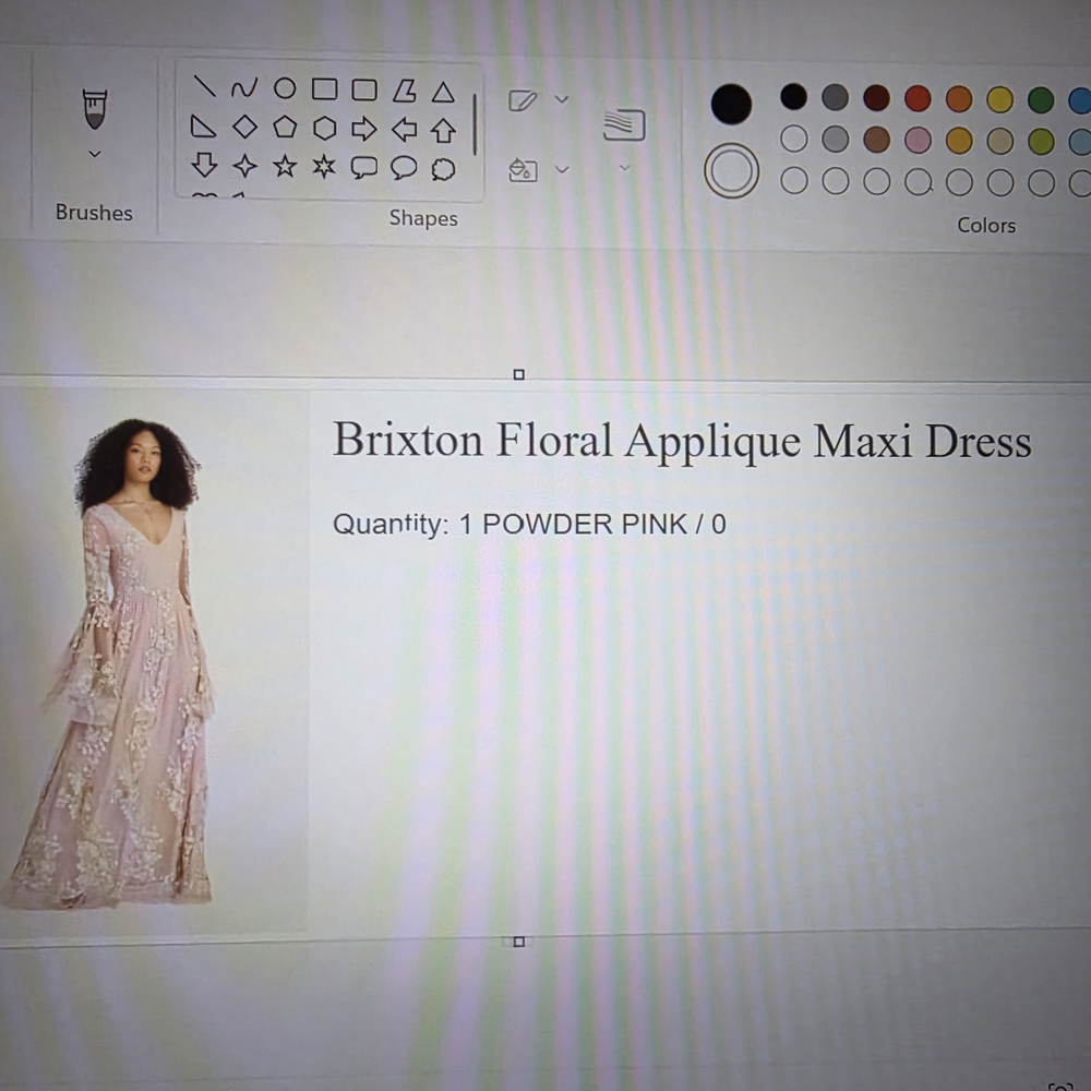 LoveShackFancy Powder Pink Floral Maxi Dress